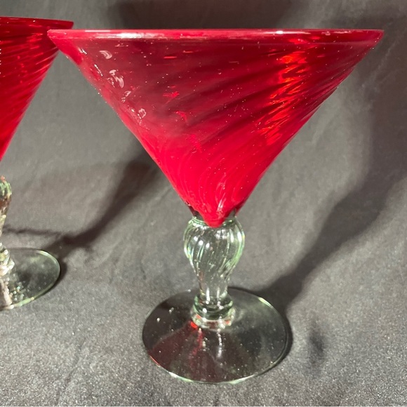 Elegant Red Margarita Glasses - Picture 6 of 9